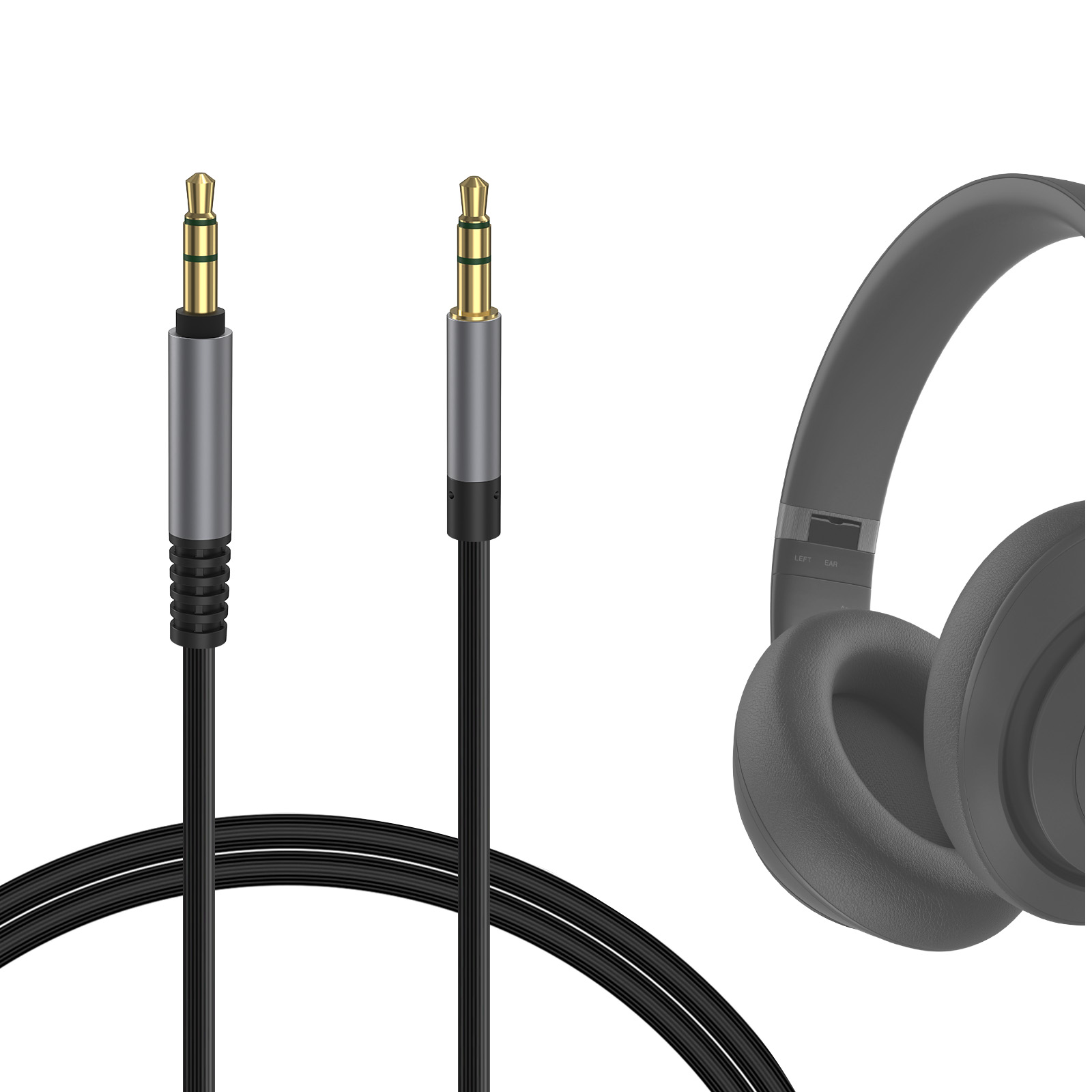 Beats Headphone Solo 4 - Cable de audio Geekria de 1/8