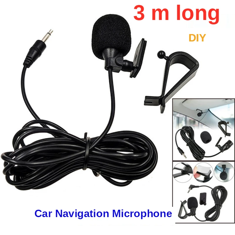 Audiophile Headphone Wired - Micrófono de coche Audio navegación Clip