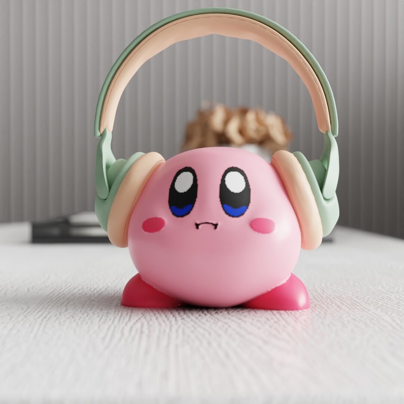 Headphone Stand Desk - Soporte para auriculares MSKA Kirby, figura