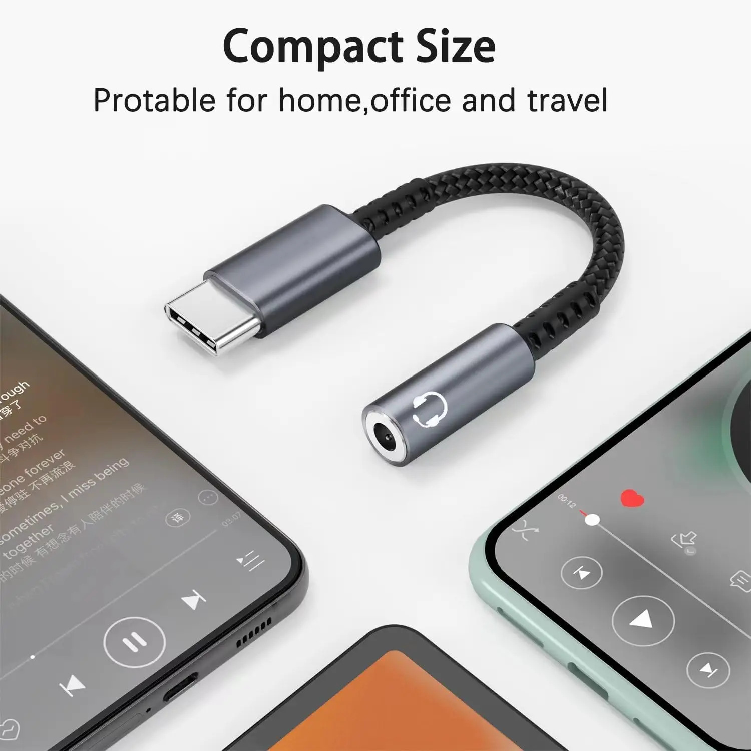 Adaptador de audio KEBIDU de t - Audiophile Headphone Wired reseña y precio