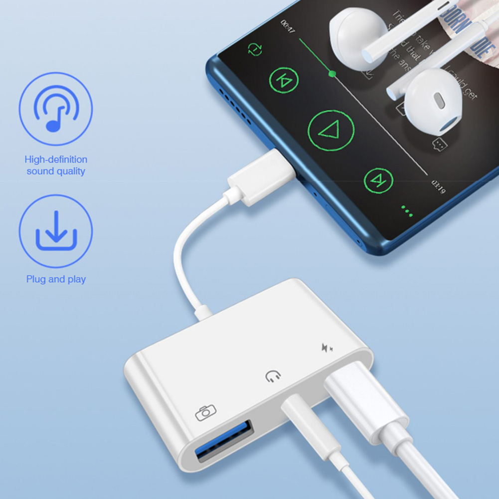 Adaptador de Audio 3 en 1 Tipo - Earphone Splitter Jack reseña y precio